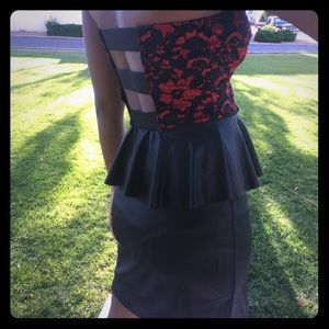 January 7 strapped back dress